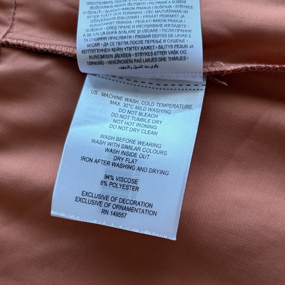 Amisu Women's Peach Blazer/Jacket Open Front Roll Tab Sleeves Size Small - Picture 11 of 13